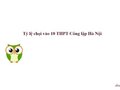 Tỷ lệ chọi vào 10 năm 2022 của 116 trường THPT Công lập Hà Nội