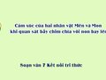 Cảm xúc của hai nhân vật Mên và Mon khi quan sát bầy chim chìa vôi non bay lên