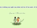 Những suy nghĩ của nhân vật An về tía nuôi, về Cò