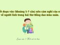 Đoạn văn nêu cảm nghĩ về người lính trong bài Đồng dao mùa xuân