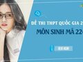 Đáp án đề 224 môn Sinh 2022 - Đề thi thpt quốc gia 2022 môn Sinh mã 224