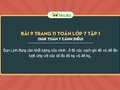 Bài 9 trang 11 Toán lớp 7 Tập 1 Cánh Diều