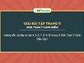 Toán 7 Cánh Diều trang 11 : Giải bài tập trang 11 SGK Toán 7 Cánh Diều tập 1