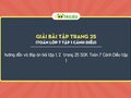 Toán 7 Cánh Diều trang 25 : Giải bài tập trang 25 SGK Toán 7 Cánh Diều tập 1