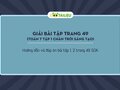 Trang 49 SGK Toán 7 tập 1 Chân trời sáng tạo