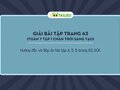 Trang 63 SGK Toán 7 tập 1 Chân trời sáng tạo