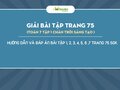 Trang 75 SGK Toán 7 tập 1 Chân trời sáng tạo