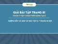 Trang 81 SGK Toán 7 tập 1 Chân trời sáng tạo