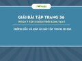 Trang 36 SGK Toán 7 tập 2 Chân trời sáng tạo