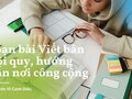Soạn bài Viết bản nội quy, hướng dẫn nơi công cộng