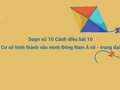 Soạn sử 10 Cánh diều bài 10:  Cơ sở hình thành văn minh ĐNÁ cổ - trung đại