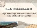 Soạn địa 10 Kết nối tri thức bài 10 thực hành trang 35