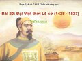 Soạn lịch sử 7 bài 20 Chân trời sáng tạo : Đại Việt thời Lê sơ (1428 - 1527)