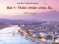 Soạn Địa 7 bài 1 Chân trời sáng tạo : Thiên nhiên châu Âu
