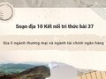 Soạn địa 10 Kết nối tri thức bài 37: Địa lí ngành thương mại ...