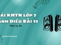 Giải KHTN lớp 7 Cánh Diều Bài 11