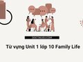 Từ vựng Unit 1 lớp 10 Family Life (Global Success 10 Kết nối tri thức)