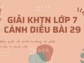 Giải KHTN lớp 7 Cánh Diều Bài 29