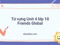 Từ vựng Unit 4 lớp 10 Friends Global: Our planet