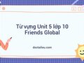 Từ vựng Unit 5 lớp 10 Friends Global: Ambition