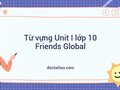 Từ vựng Unit I lớp 10 Friends Global: Introduction