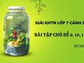 Giải KHTN lớp 7 Cánh Diều Bài tập Chủ đề 9, 10, 11, 12