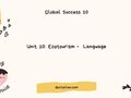 Unit 10 lớp 10 Global Success Language