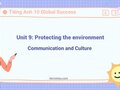Unit 9 lớp 10 Global Success Communication and Culture