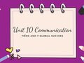 Tiếng Anh 7 Global success Unit 10 Communication