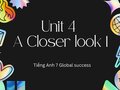 Tiếng Anh 7 Global success Unit 4 A closer look 1