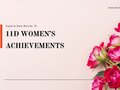 Unit 11 lớp 10 11D Women’s achievements