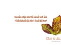 Bạn cảm nhận như thế nào về hình ảnh Chiếc lá buổi đầu tiên