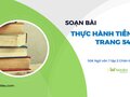 Soạn bài Thực hành tiếng Việt 7 trang 54 Ngữ văn tập 2 CTST