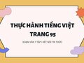Thực hành tiếng Việt lớp 7 trang 95 tập 1 KNTT