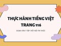 Thực hành tiếng Việt lớp 7 trang 116 tập 1 KNTT