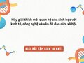 Hãy giải thích mối quan hệ của sinh học với kinh tế, công nghệ