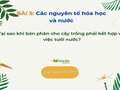 Tại sao khi bón phân cho cây trồng phải kết hợp với việc tưới nước?