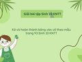 Kẻ và hoàn thành bảng vào vở theo mẫu trang 93 Sinh 10 KNTT
