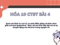 Câu 1 trang 26 SGK Hóa 10 Chân trời sáng tạo