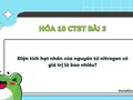Điện tích hạt nhân của nguyên tử nitrogen có giá trị là bao nhiêu?