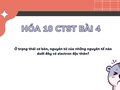 Bài 3 trang 34 SGK Hóa 10 Chân trời sáng tạo