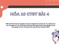 Bài 4 trang 34 SGK Hóa 10 Chân trời sáng tạo