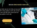 Thực hiện dự án tìm hiểu về các sản phẩm công nghệ vi sinh vật
