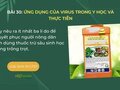Ba lí do người nông dân nên dùng thuốc trừ sâu sinh học