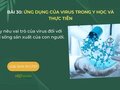 Hãy nêu vai trò của virus đối với đời sống sản xuất của con người