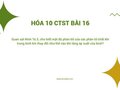 Câu 5 trang 101 SGK Hóa 10 Chân trời sáng tạo