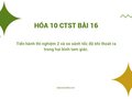 Câu 6 trang 101 SGK Hóa 10 Chân trời sáng tạo