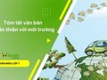 Tóm tắt Thân thiện với môi trường