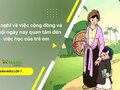 Suy nghĩ về việc cộng đồng và xã hội ngày nay quan tâm đến việc học của trẻ em