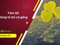Tóm tắt Đừng từ bỏ cố gắng